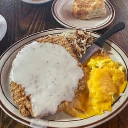 Chicken Fried Steak with Eggs