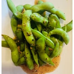 Spicy Edamame with Mustard -Soy sauce