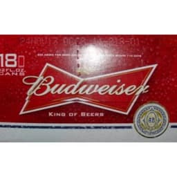 Bud 18pk cans
